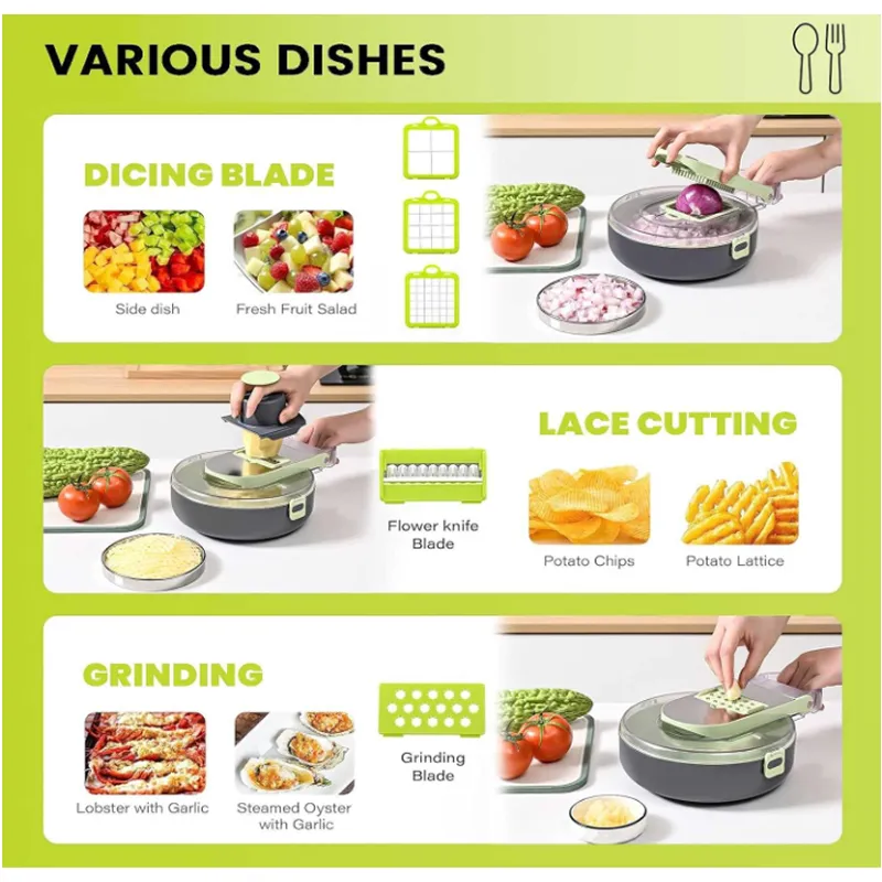 Fast-Cutting Bpa-Free Vegetable Shredder Ib-193-1