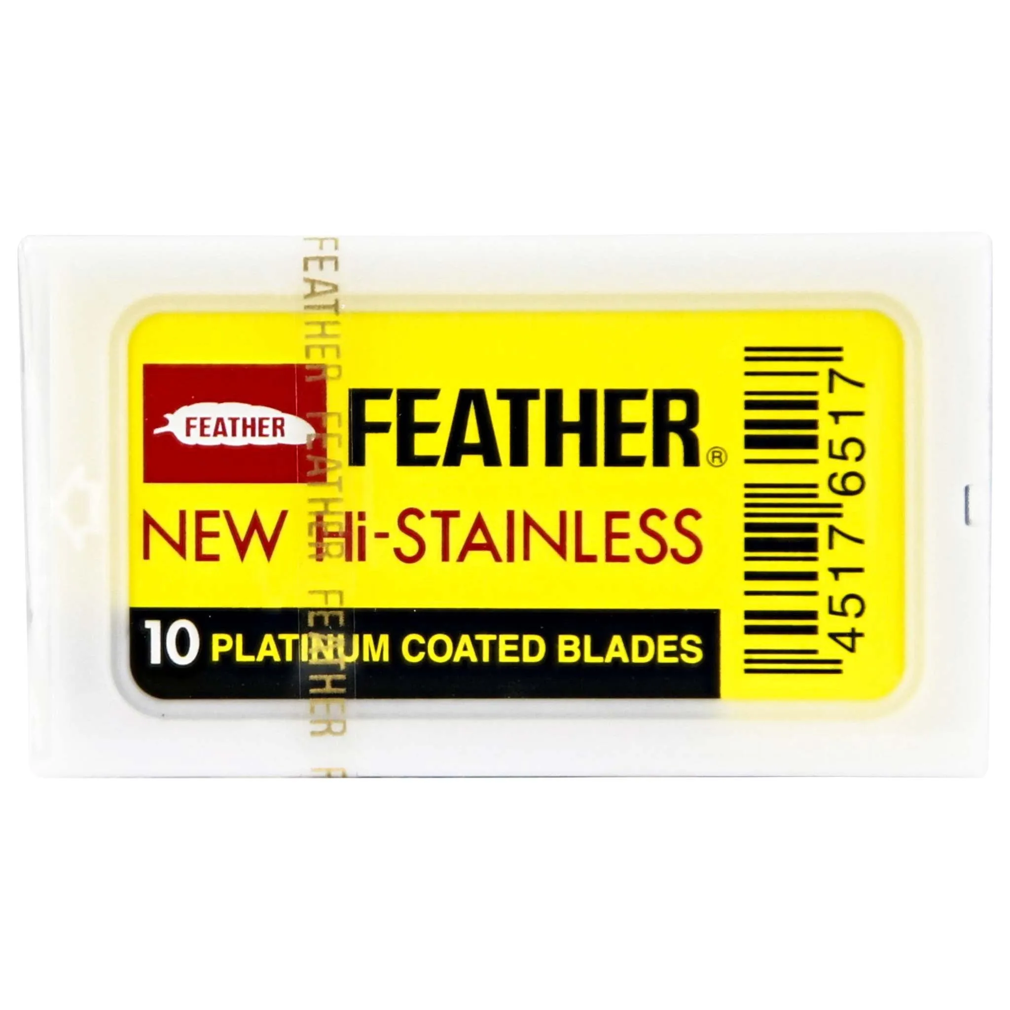 Feather Hi-Stainless DE Blades 10 pcs