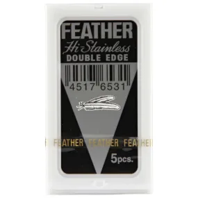 Feather Hi-Stainless DE Blades 5 pcs