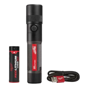 Flashlight - Milwaukee REDLITHIUM™ USB 1100L Twist Focus Flashlight, 2161-21