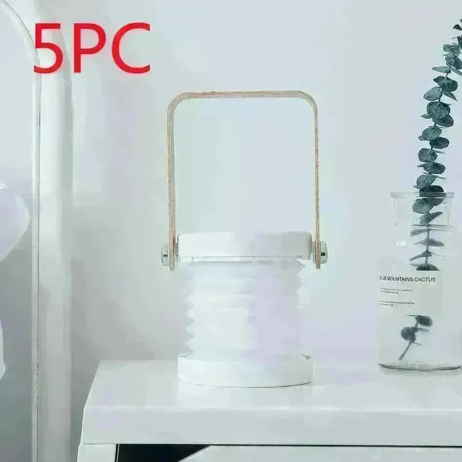 Foldable Touch Dimmable Reading LED Night Light Portable Lantern Lamp USB Rechargeable For Home Decor