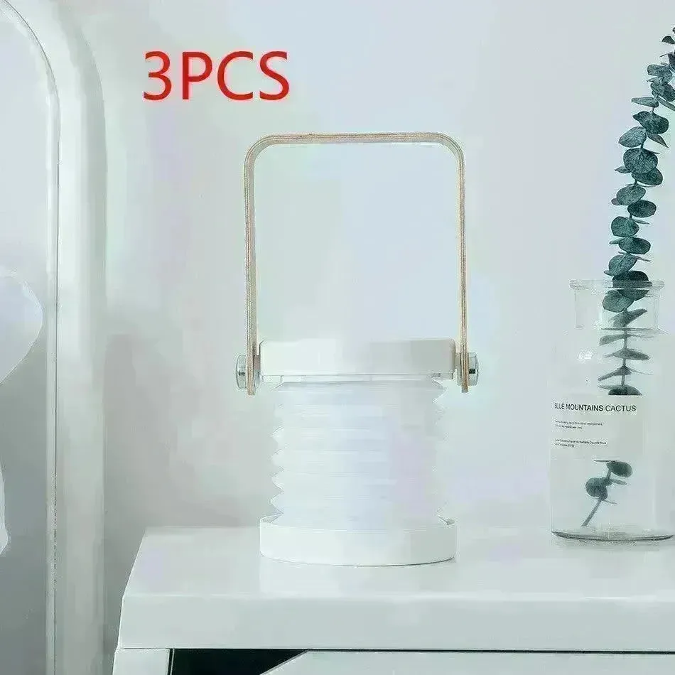 Foldable Touch Dimmable Reading LED Night Light Portable Lantern Lamp USB Rechargeable For Home Decor