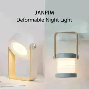 Foldable Touch Dimmable Reading LED Night Light Portable Lantern Lamp USB Rechargeable For Home Decor