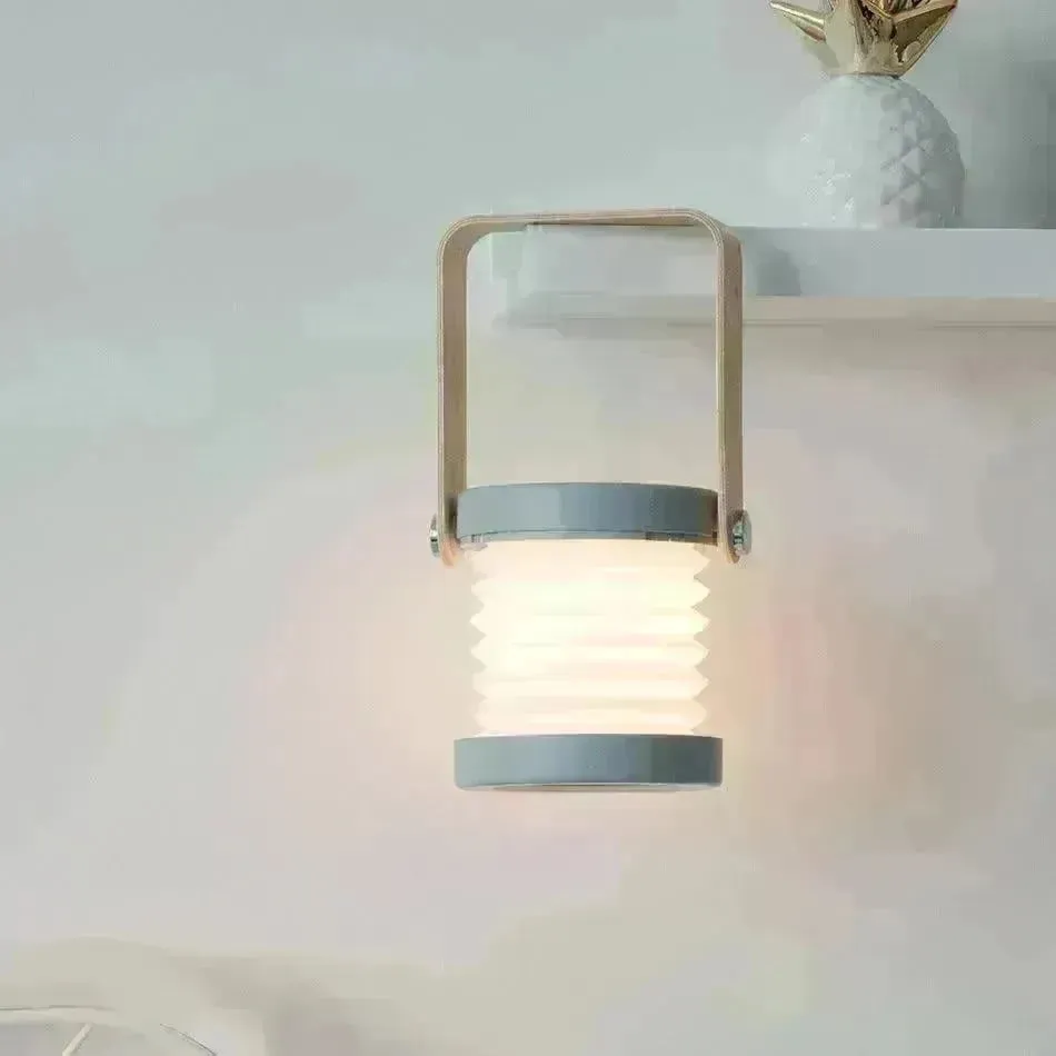 Foldable Touch Dimmable Reading LED Night Light Portable Lantern Lamp USB Rechargeable For Home Decor