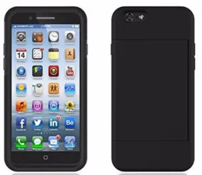 For Apple iPhone 6s / 6 Case, Hybrid Dual Layer Armor with Card Slot[Kickstand] Case for Iphone 6S/6 - Black