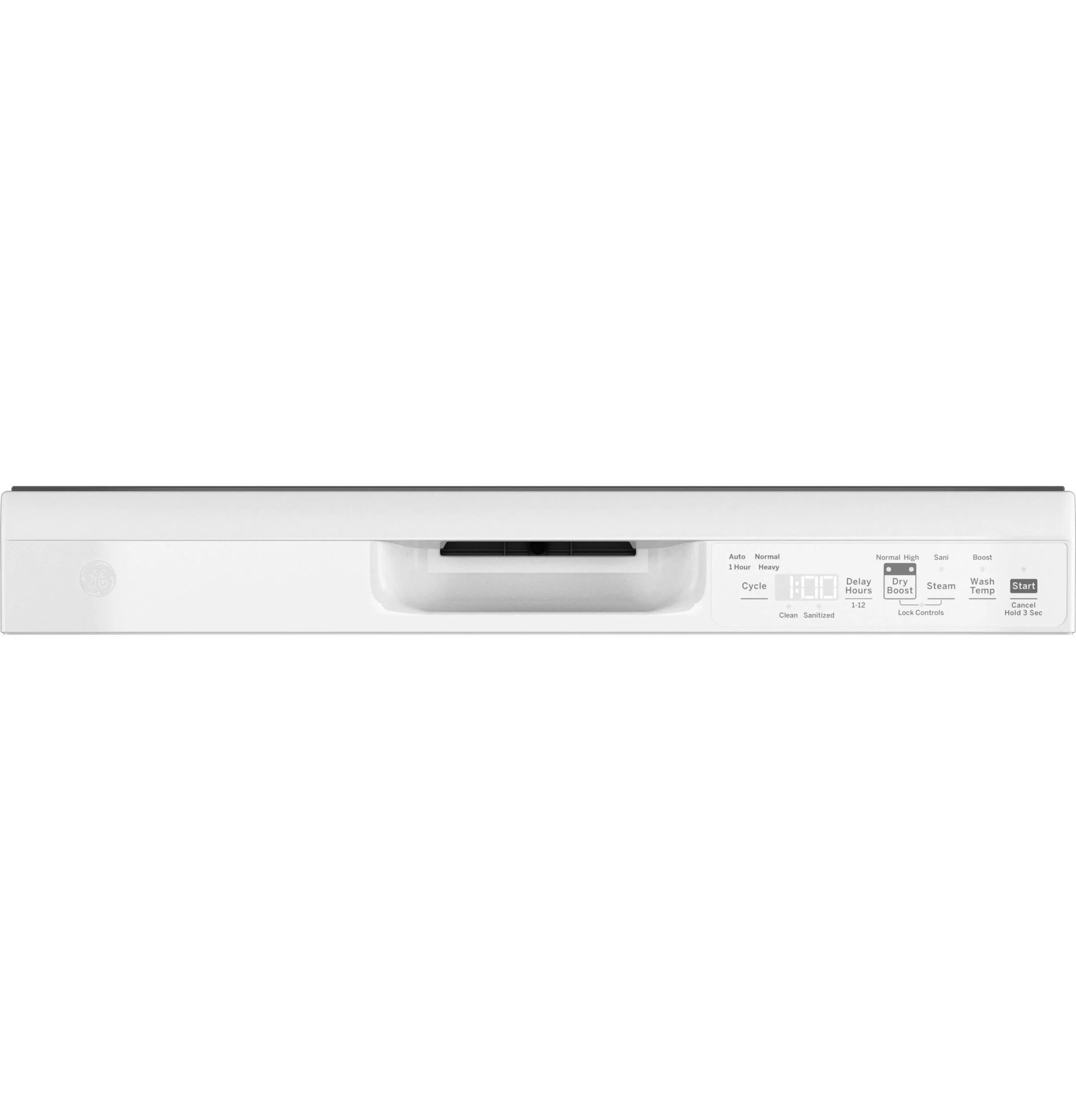 GDF550PGRWW GE® ENERGY STAR® Front Control with Plastic Interior Dishwasher with Sanitize Cycle & Dry Boost