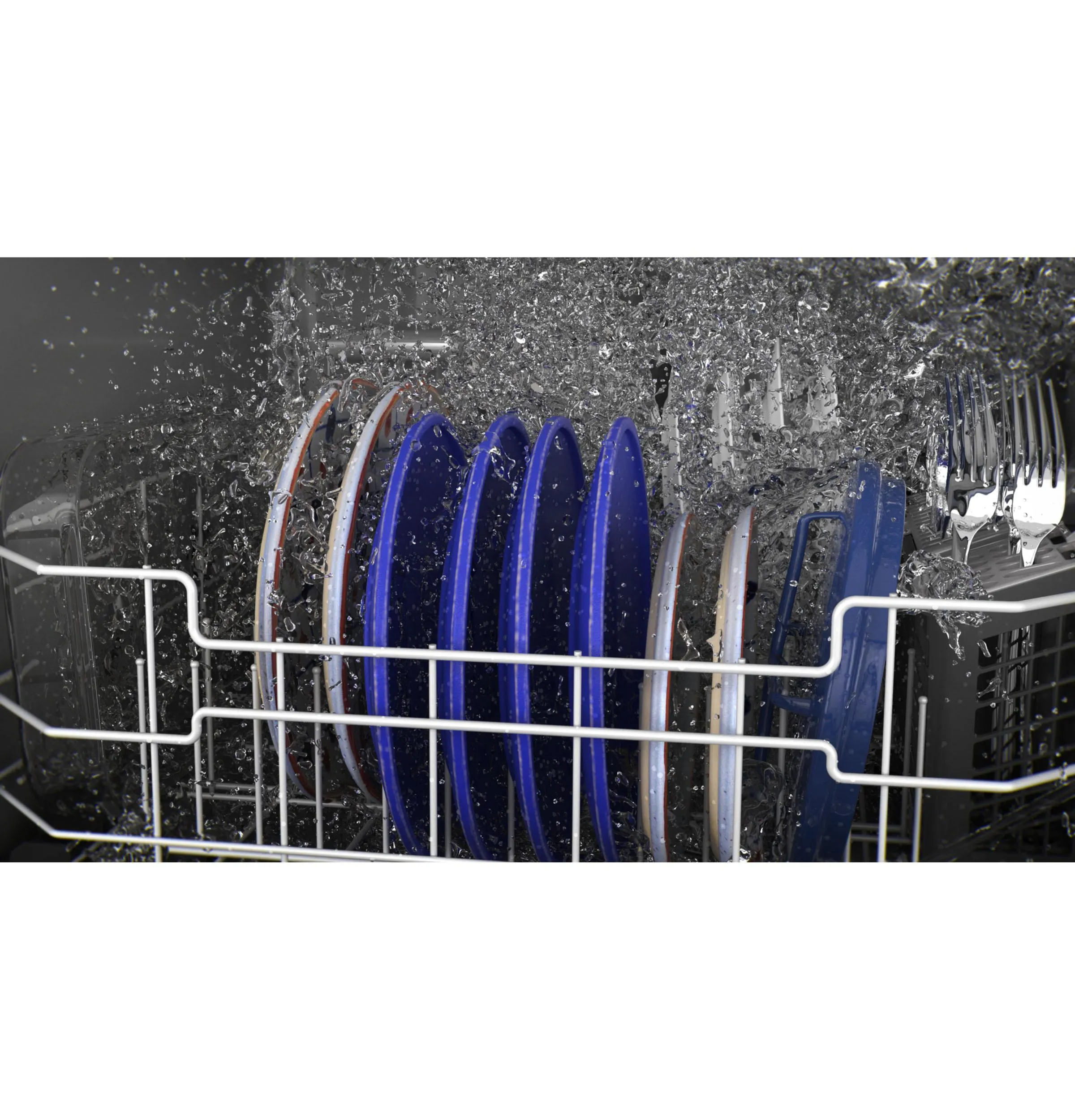GDF550PMRES GE® ENERGY STAR® Front Control with Plastic Interior Dishwasher with Sanitize Cycle & Dry Boost