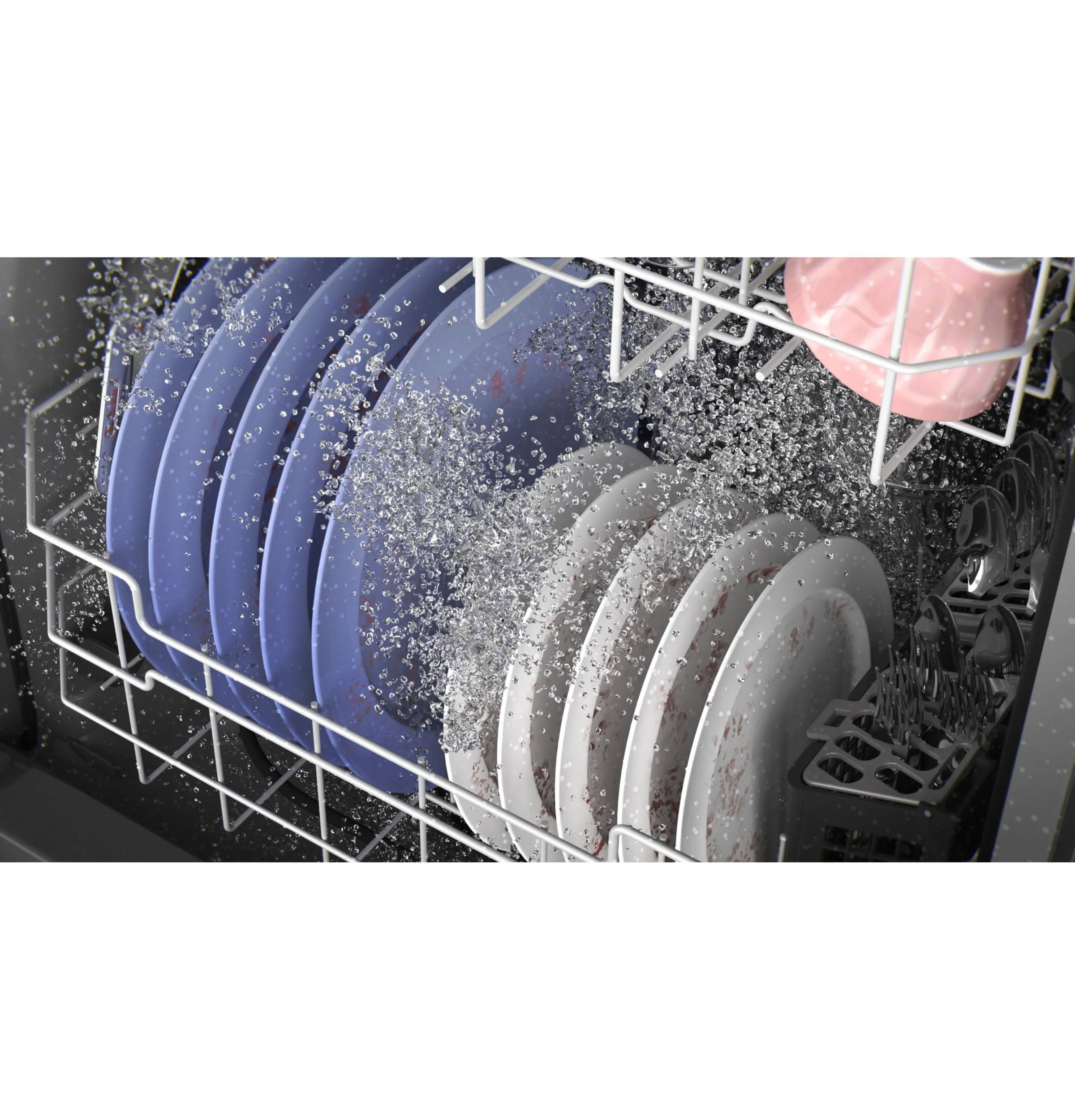 GDF550PMRES GE® ENERGY STAR® Front Control with Plastic Interior Dishwasher with Sanitize Cycle & Dry Boost