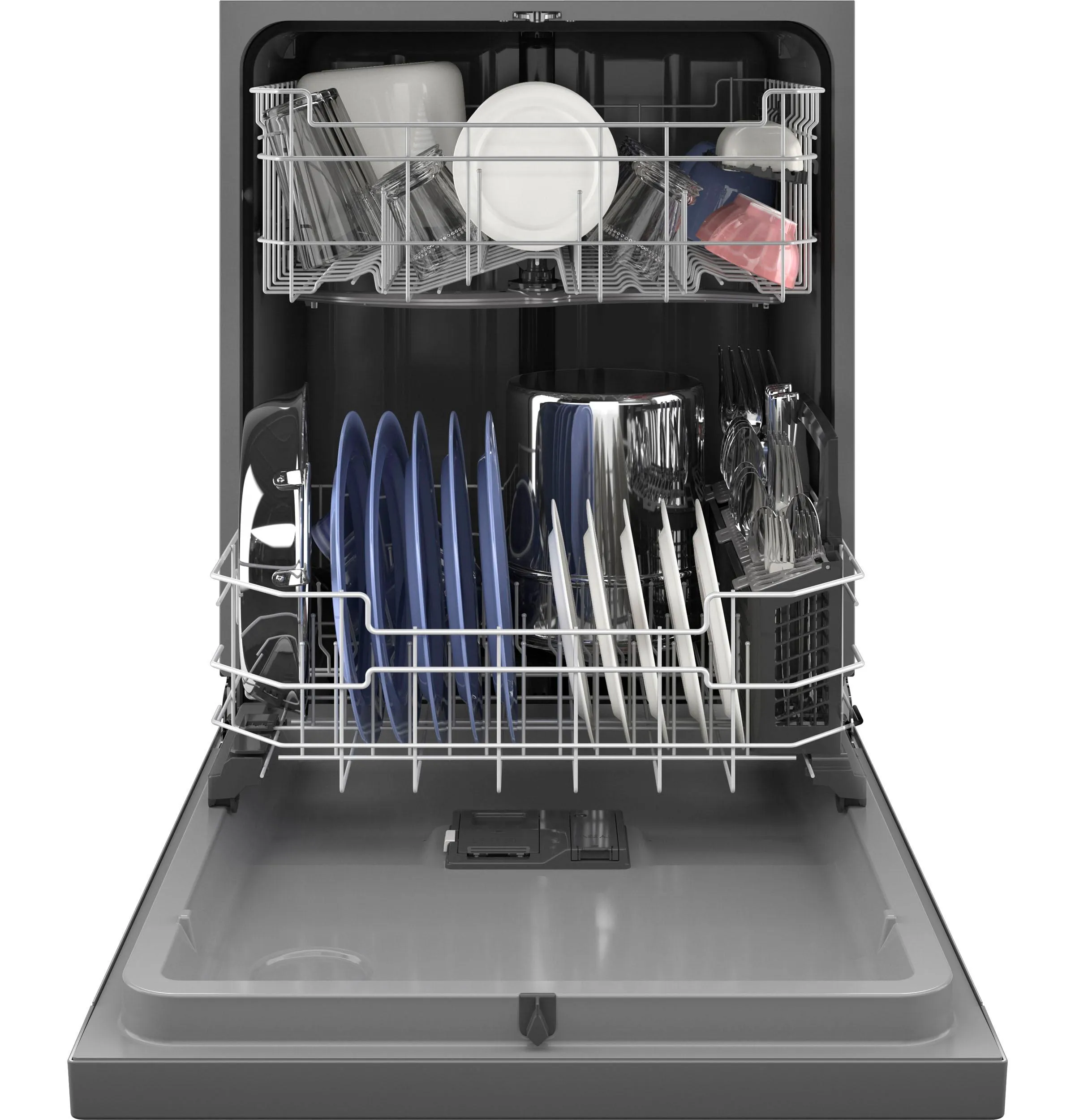 GDF550PSRSS GE® ENERGY STAR® Front Control with Plastic Interior Dishwasher with Sanitize Cycle & Dry Boost