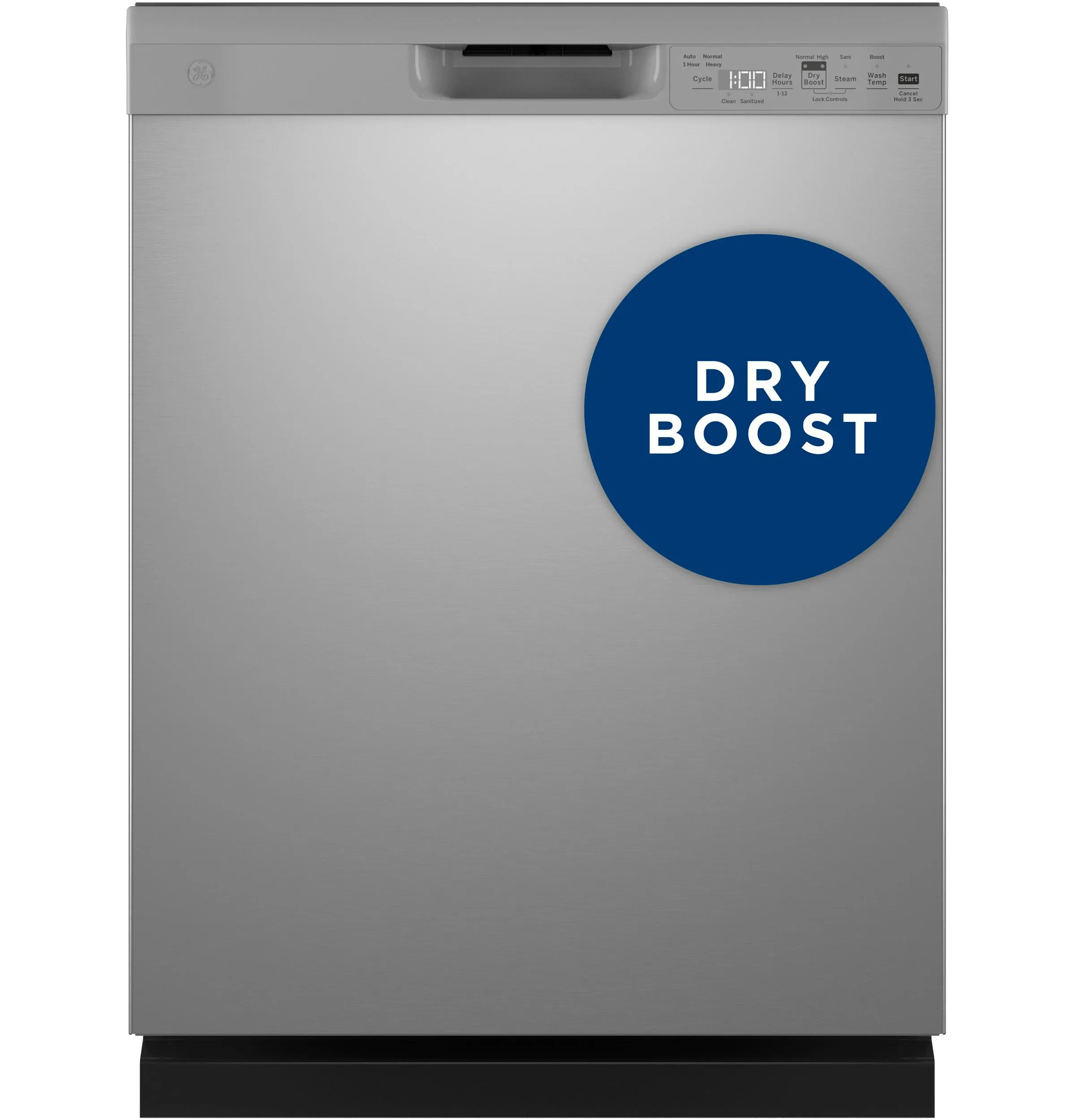 GDF550PSRSS GE® ENERGY STAR® Front Control with Plastic Interior Dishwasher with Sanitize Cycle & Dry Boost