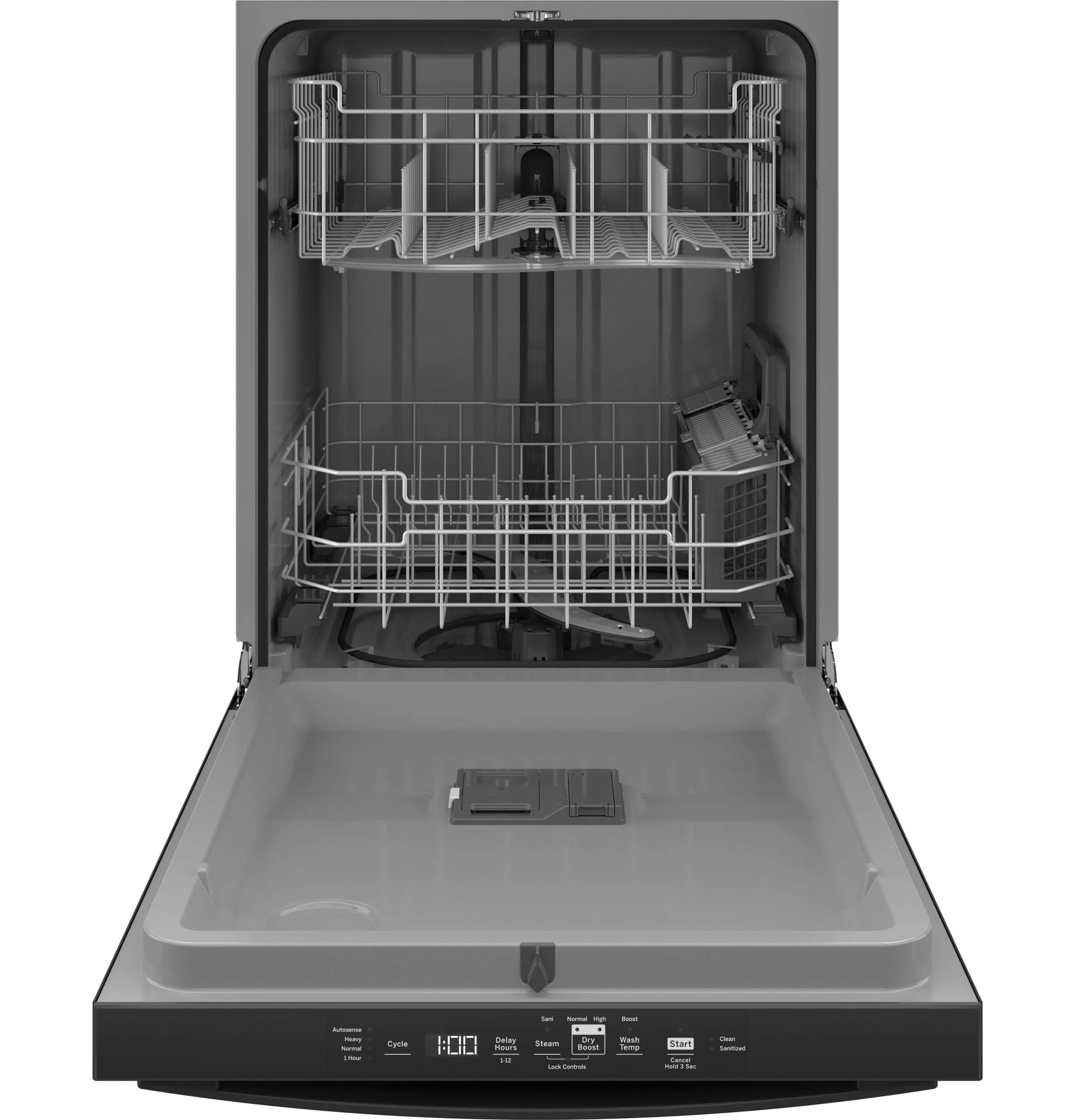 GDT550PGRBB GE® ENERGY STAR® Top Control with Plastic Interior Dishwasher with Sanitize Cycle & Dry Boost