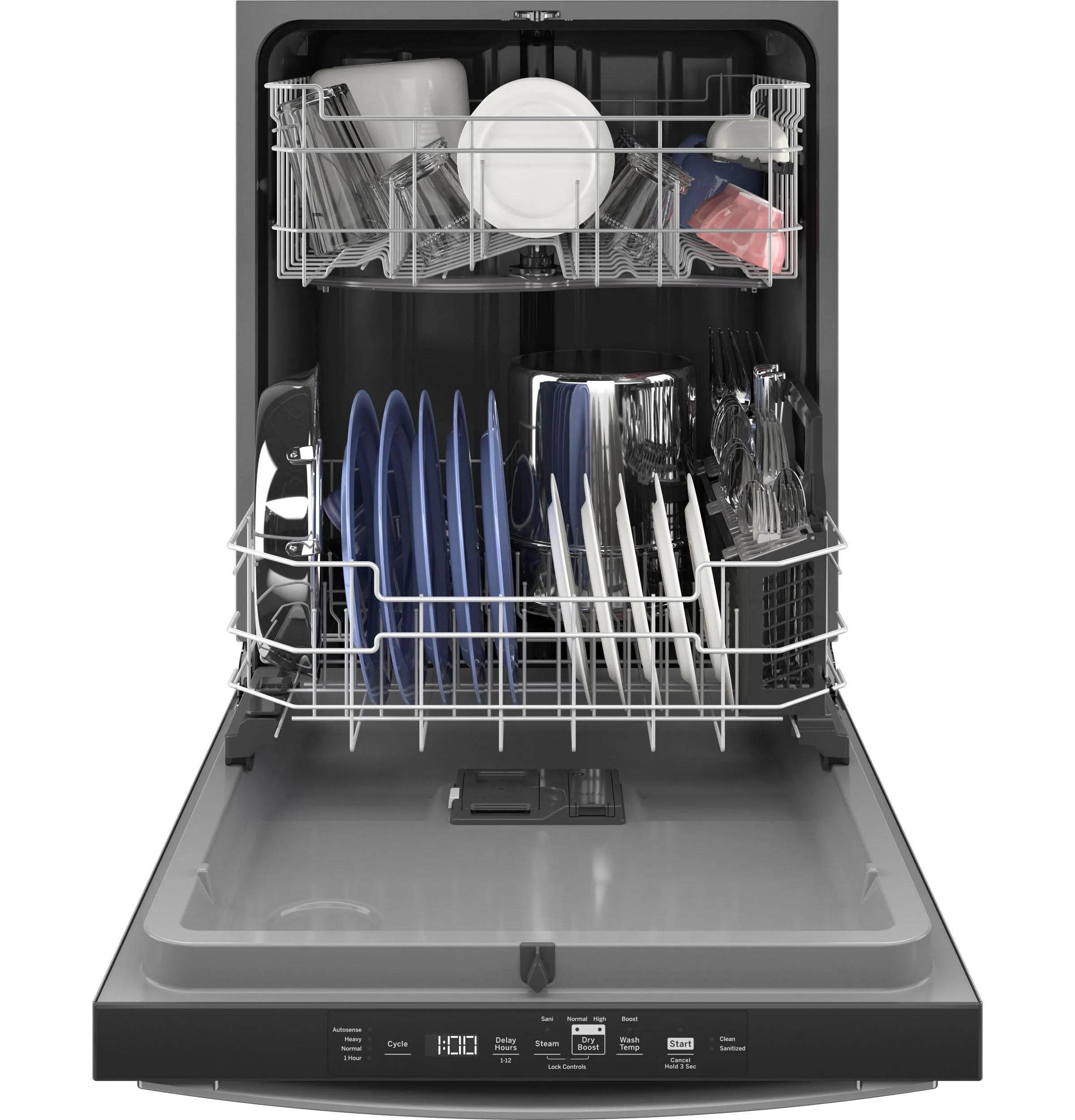 GDT550PYRFS GE® ENERGY STAR® Top Control with Plastic Interior Dishwasher with Sanitize Cycle & Dry Boost