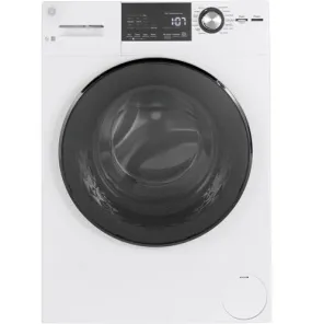 GE® 24" 2.4 Cu. Ft. Front Load Washer with Steam (GFW148SSMWW)