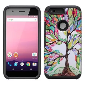 Google Pixel Case, Slim Hybrid Dual Layer Armor Case Cover for Google Pixel - Coverlab - Vibrant Tree