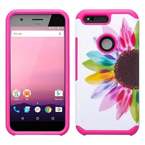 Google Pixel XL Case, Slim Hybrid Dual Layer Armor Case Cover for Google Pixel XL - Vivid Sunflower