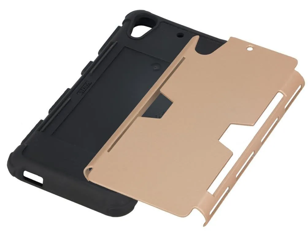 HTC Desire 626 Case, Slim Hybrid [Card Slot Insert] Dual Layer [Shock Resistant] Case Cover for Desire 626 - Gold