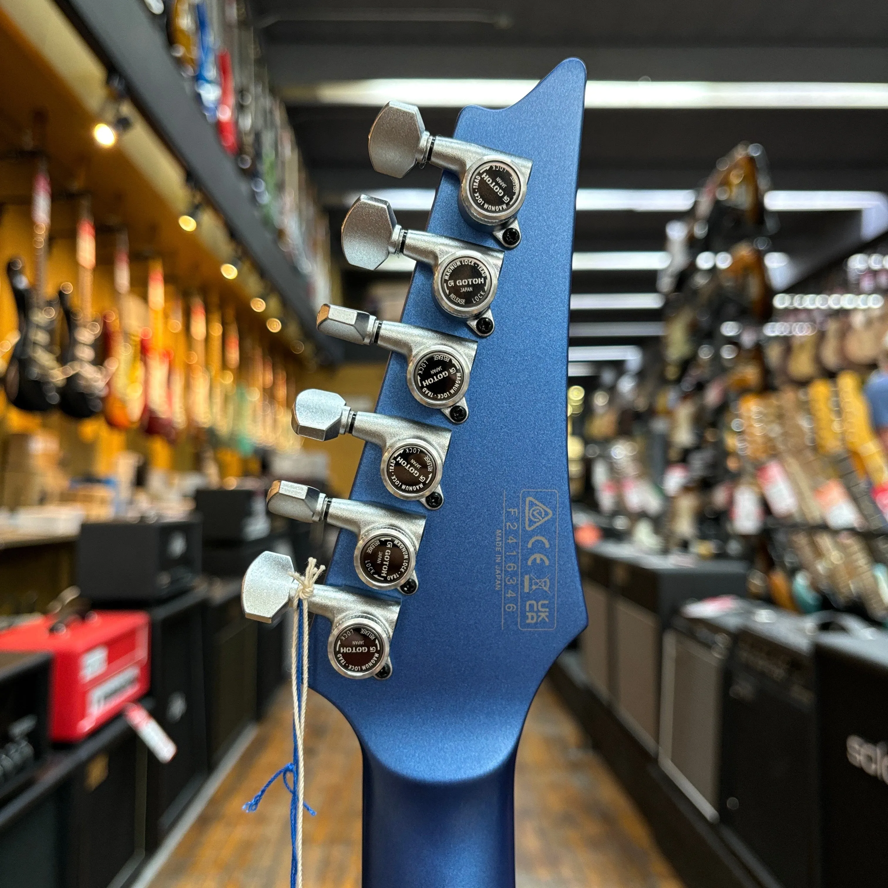 Ibanez Japan Jake Bowen Signature JBM9999 Electric Guitar Azure Metallic Matte w/Hard Case