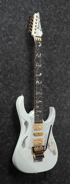 Ibanez PIA3761 SLW Steve Vai Signature Electric Guitar - Stallion White