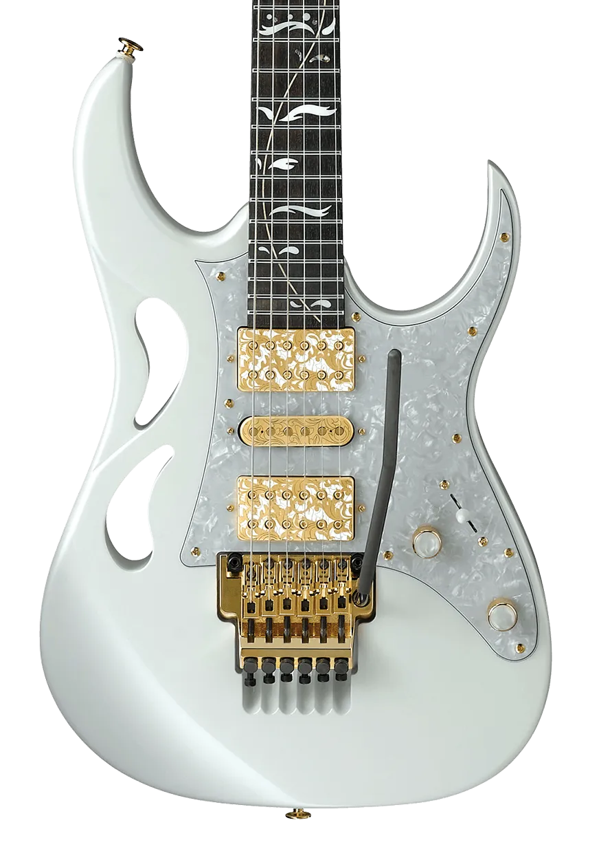 Ibanez PIA3761 SLW Steve Vai Signature Electric Guitar - Stallion White