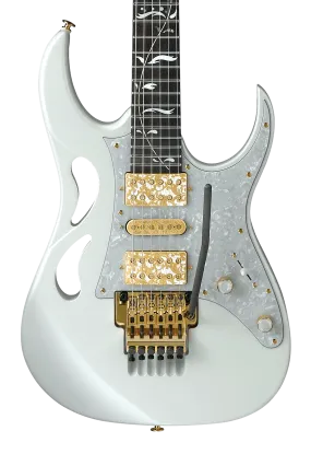 Ibanez PIA3761 SLW Steve Vai Signature Electric Guitar - Stallion White