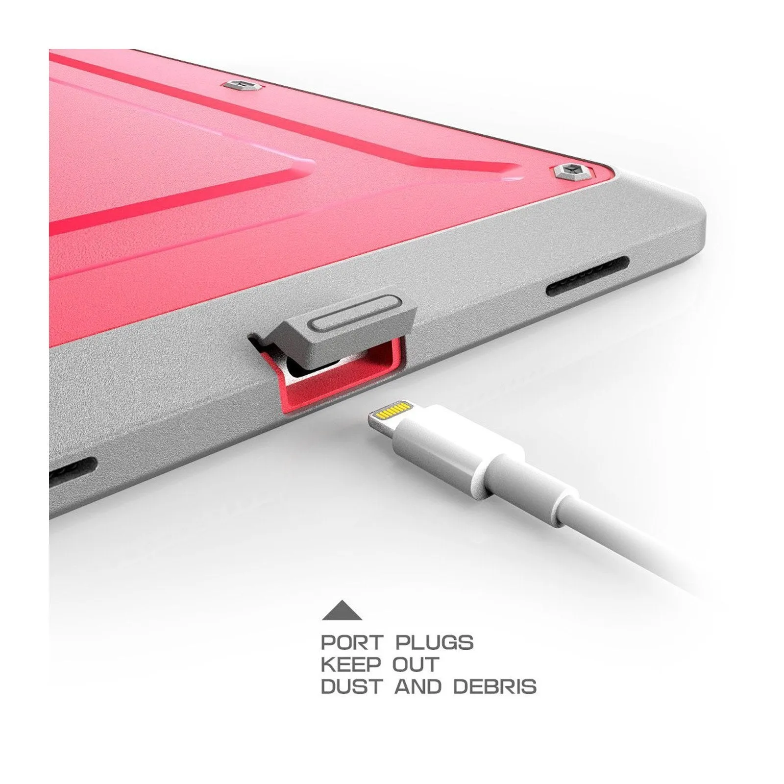 iPad 9.7 inch Unicorn Beetle Pro Full-Body Case-Pink