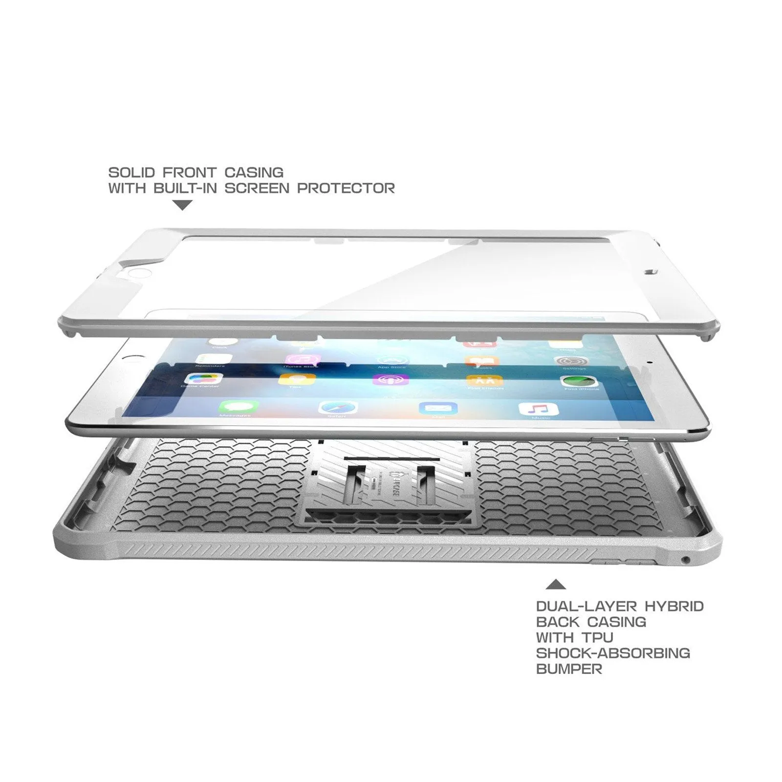 iPad 9.7 inch Unicorn Beetle Pro Full-Body Case-White