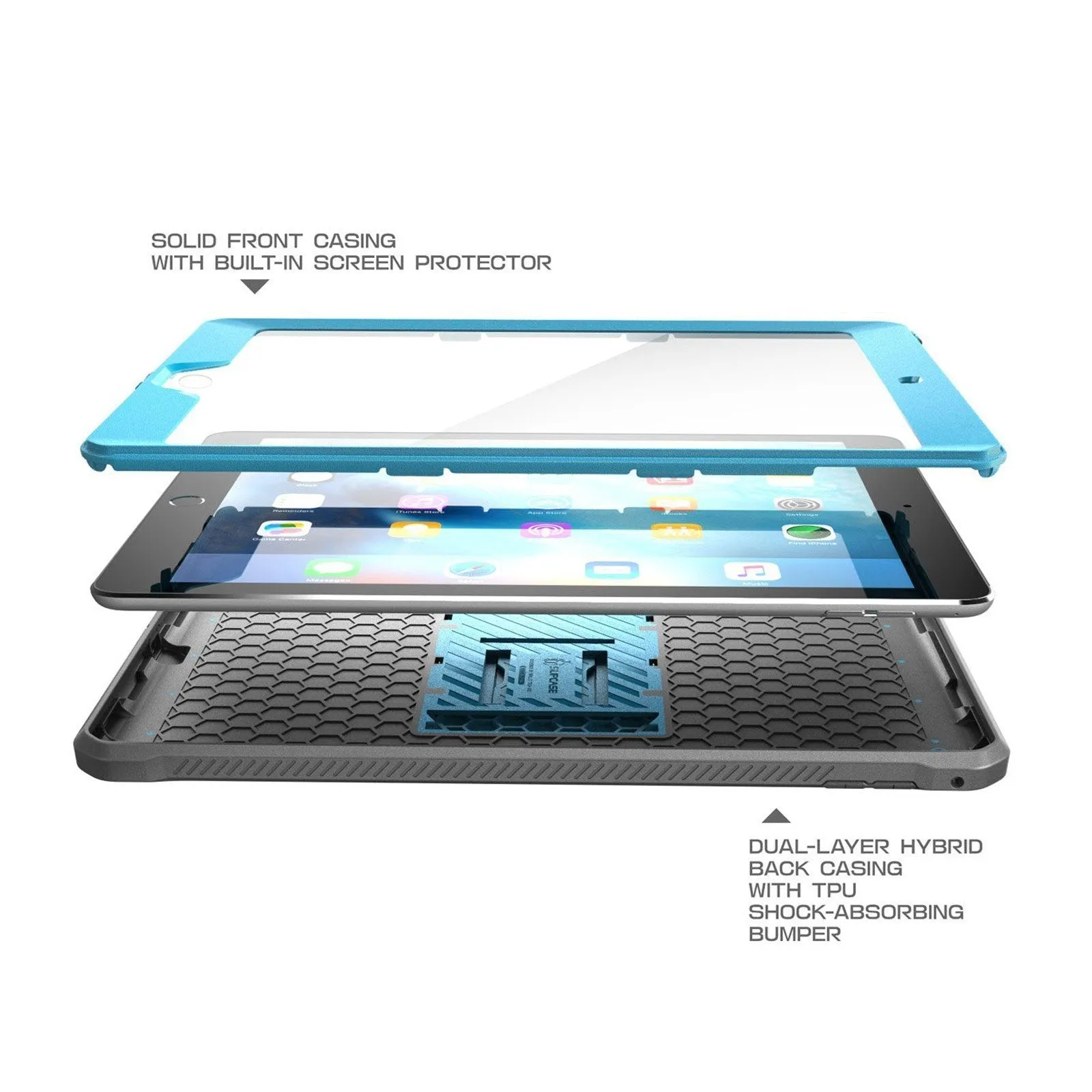 iPad 9.7 inch Unicorn Beetle Pro Full-Body Case(open box)-Blue