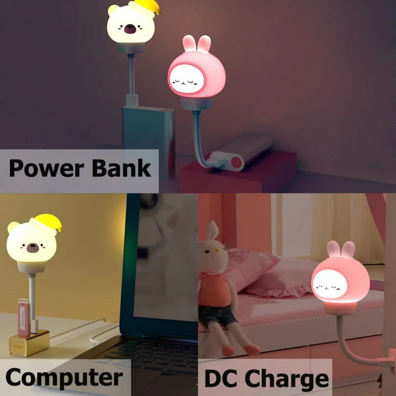 Kawaii Animal Buddies Plug-in Night Lights