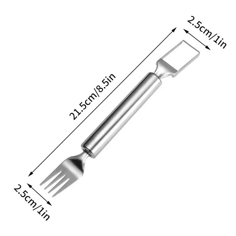 Kitchen Watermelon Slicer Stainless Steel Watermelon Knife Cutter Fork Kitchen Accessory Gadget Artifact Salad Fruit Digger Tool