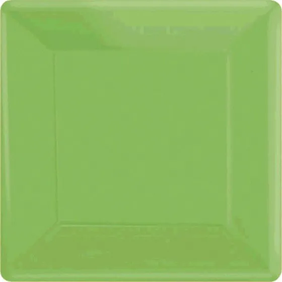 Kiwi Square Paper Plates 17cm 20pk
