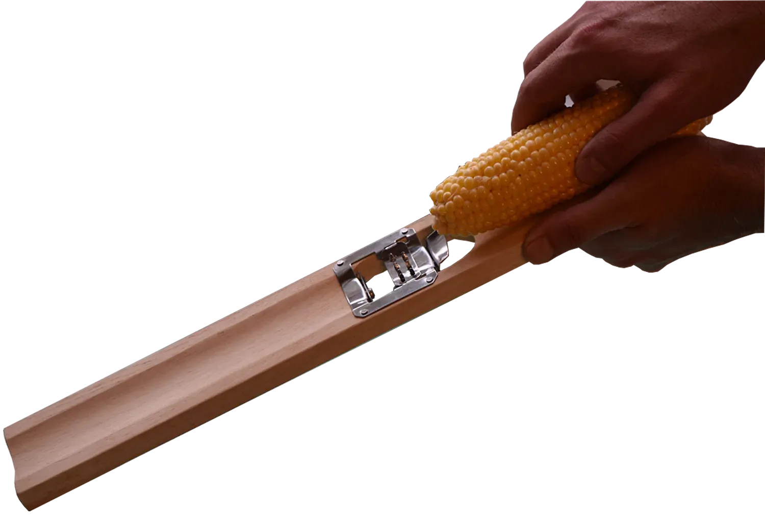Lee Manufacturing Wooden Corn Cutter and Creamer