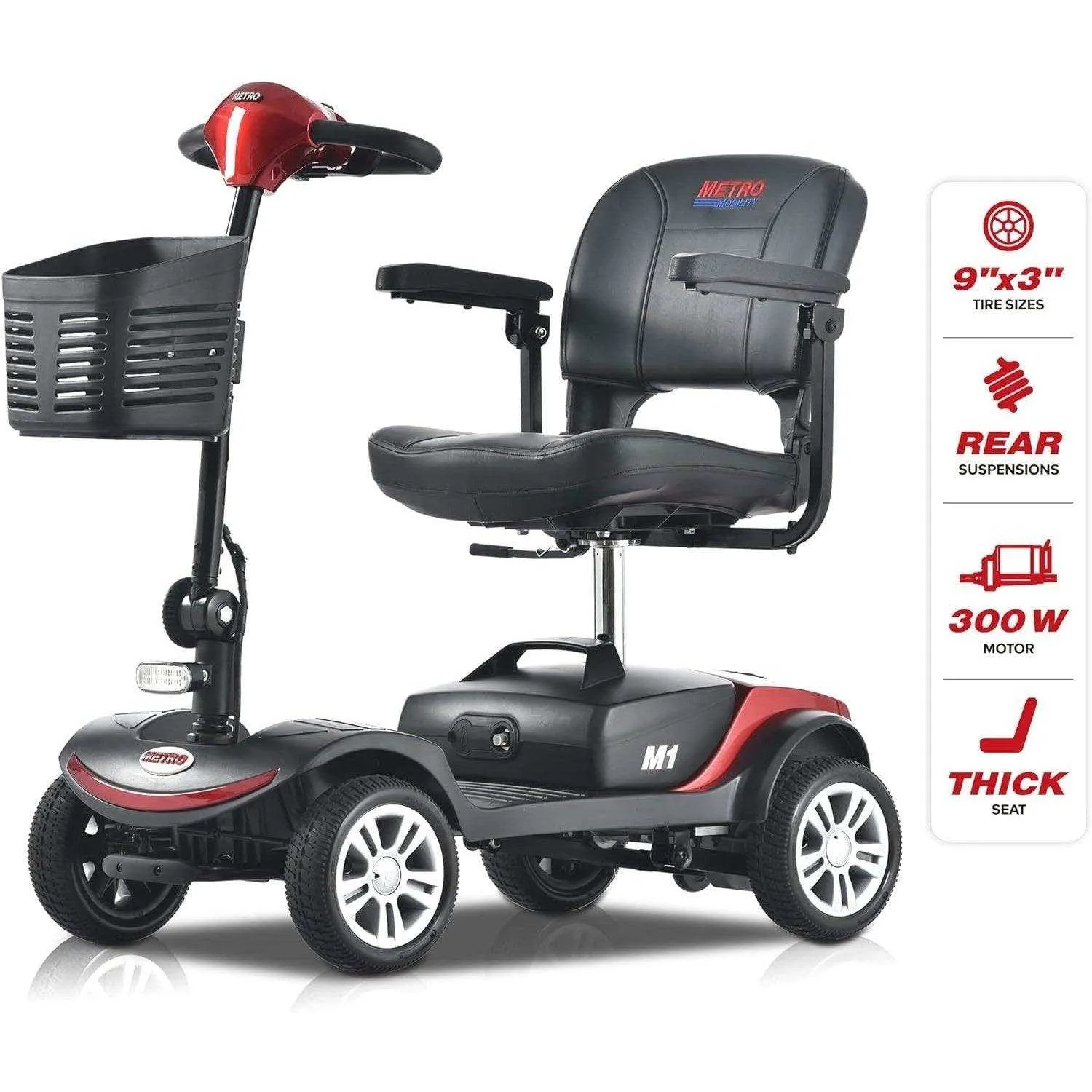 Metro Mobility M1 Series 4-Wheel Travel Mobility Scooter