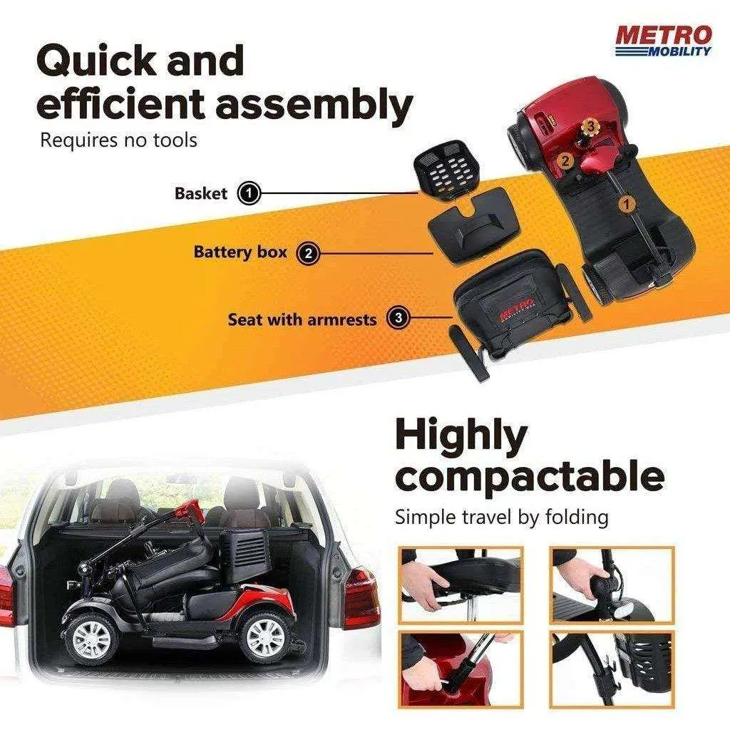 Metro Mobility M1 Series 4-Wheel Travel Mobility Scooter