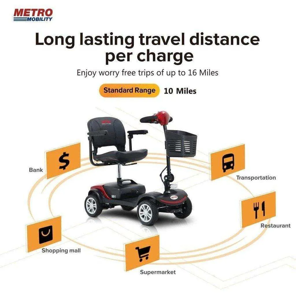 Metro Mobility M1 Series 4-Wheel Travel Mobility Scooter