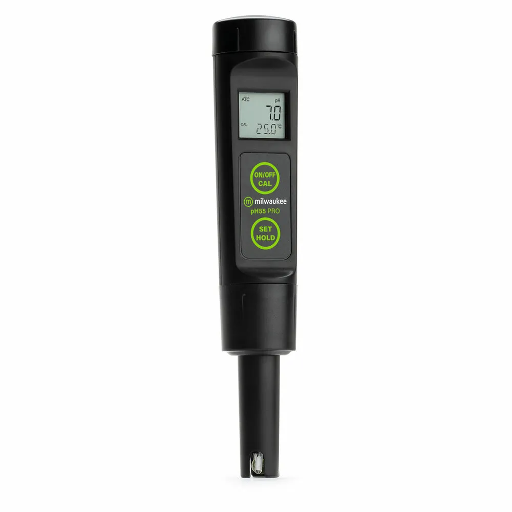 Milwaukee | PH55 PRO Waterproof pH & Temperature Tester with ATC & Replaceable Probe