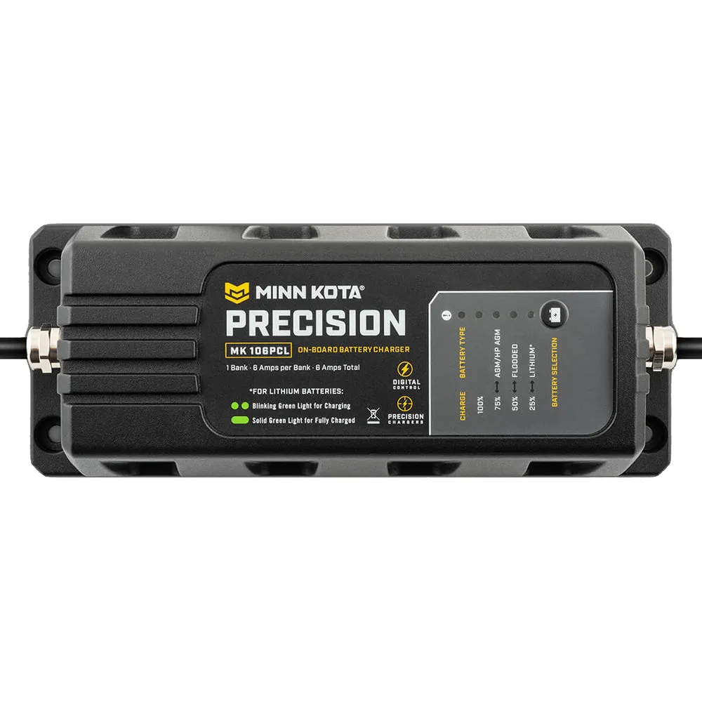 Minn Kota MK106PCL Precision Charger 1 Bank 6AMPS