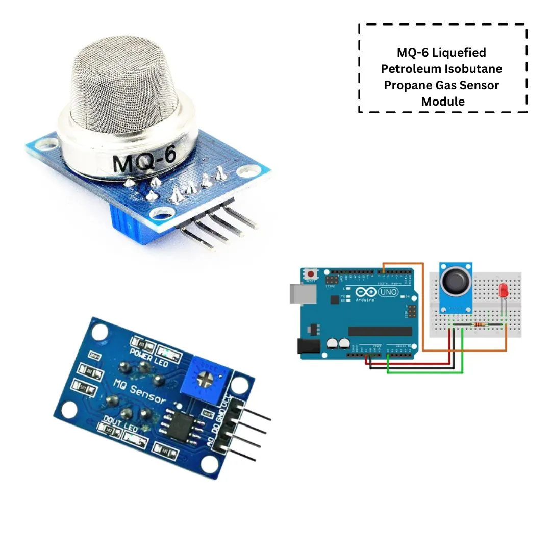 MQ Air Quality Gas Sensor Module [Rectangular PCB]