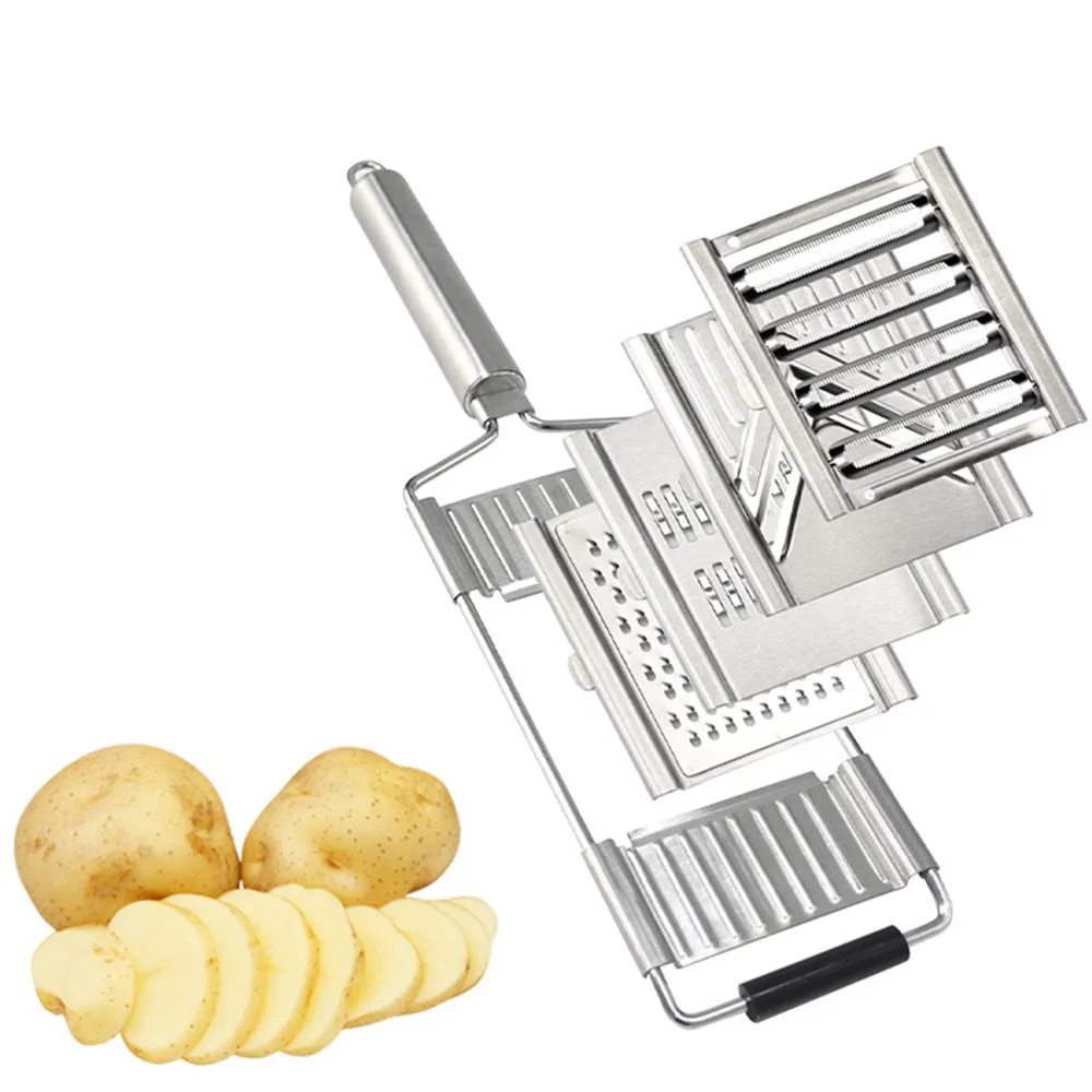 Multi-Purpose Vegetable Slicer Kitchen Peeler Stainless Steel Grater Shredder Cutter