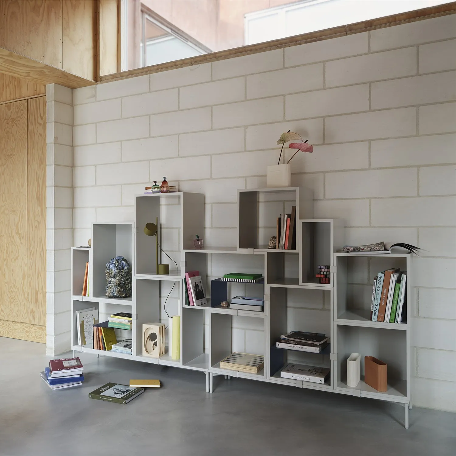 muuto | stacked storage system | open module | medium grey
