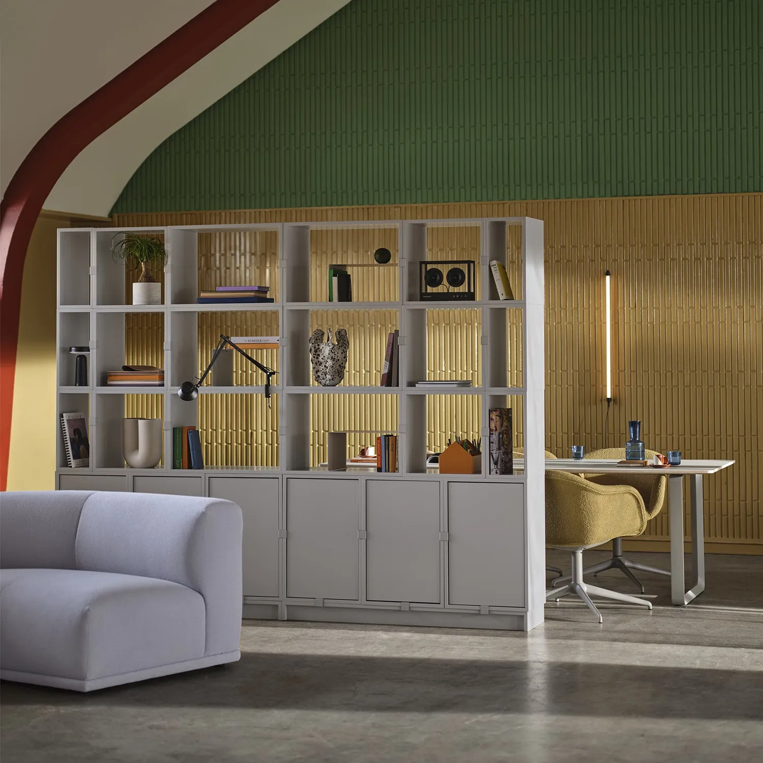 muuto | stacked storage system | open module | medium grey
