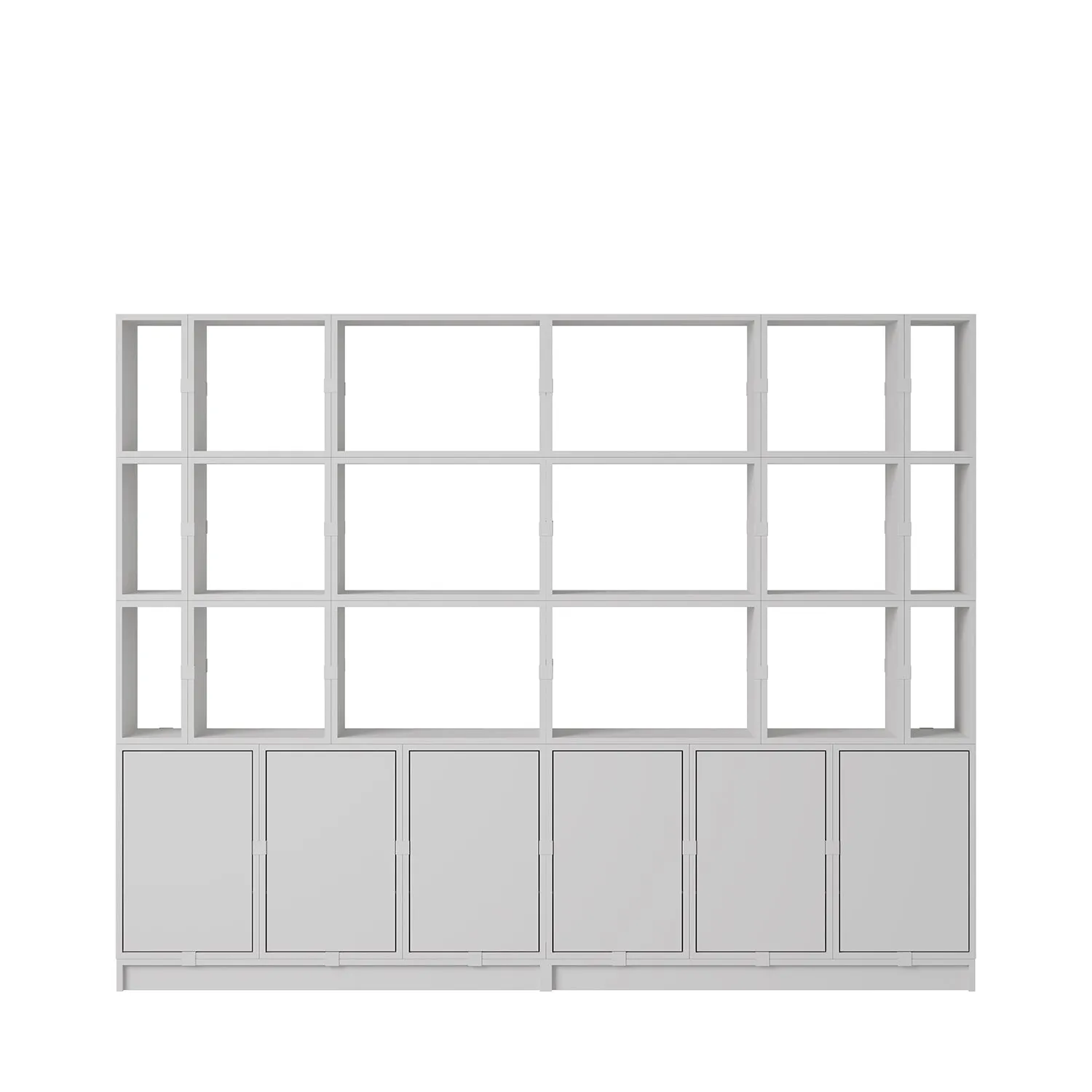 muuto | stacked storage system | open module | medium grey
