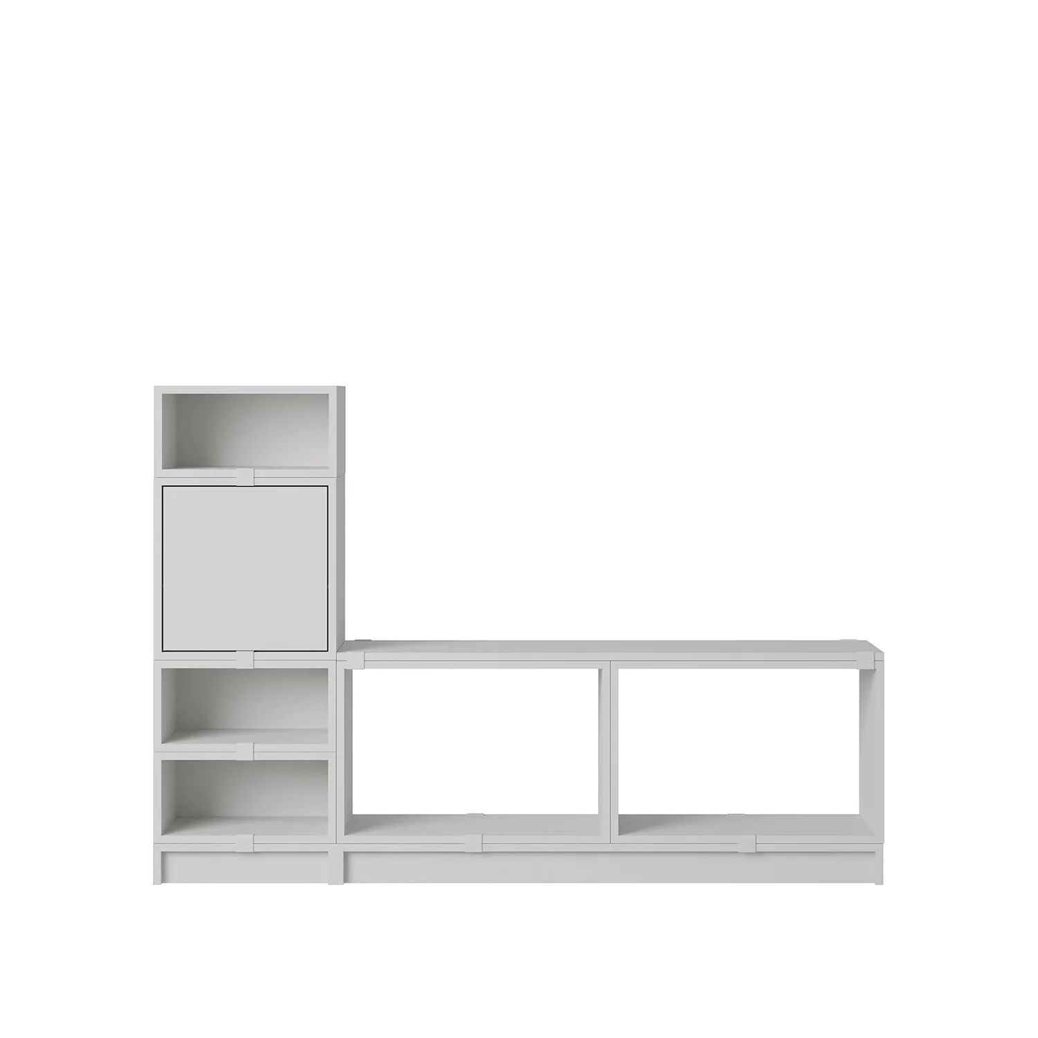 muuto | stacked storage system | plinth 43.5cm | grey