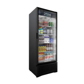 Nella Elite Series 29.5" Merchandising Refrigerator with 1 Glass Door, Black Exterior