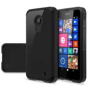 Nokia Lumia 635 Case, SlimHybrid Dual Layer Armor[Impact/Shock Resistant] Case for Nokia Lumia 635 - Black