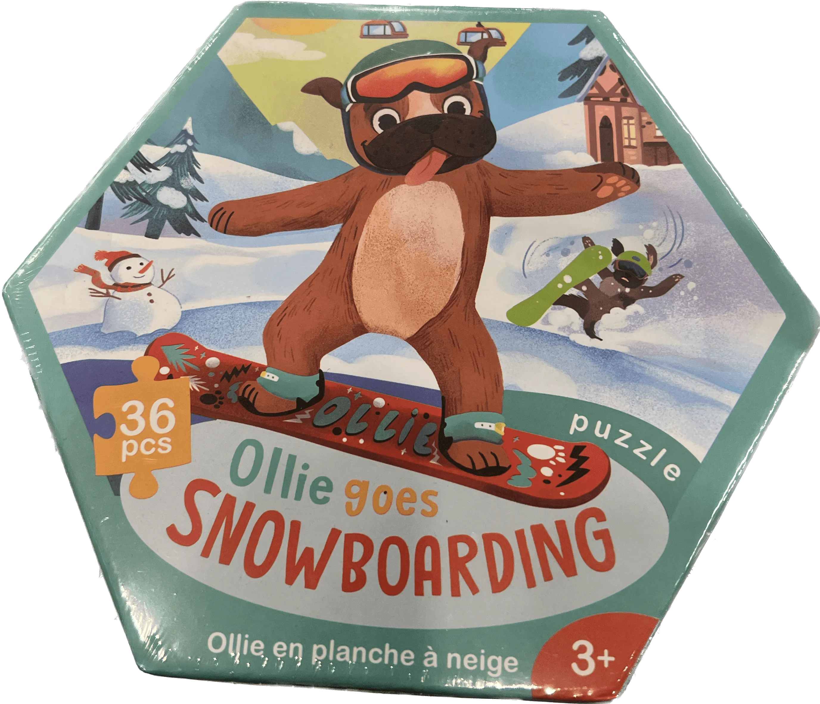 Ollie Goes Snowboarding - Jigsaw Puzzle