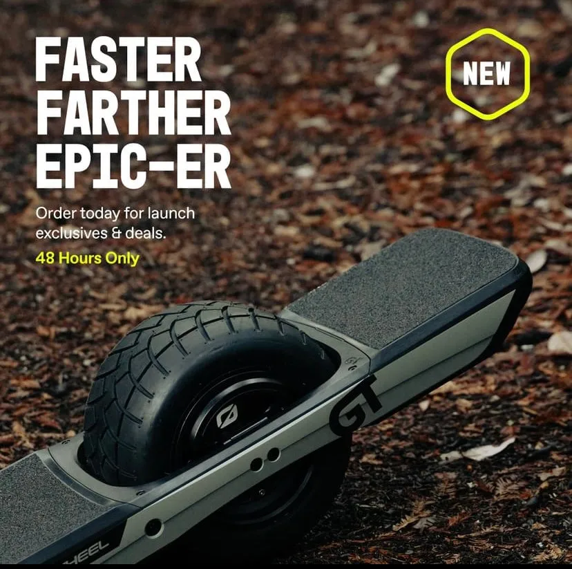 Onewheel GT Complete - Slick or Treaded Tire - Super Sale