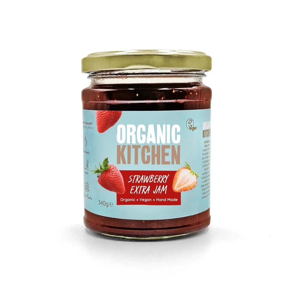 Organic Kitchen Strawberry Extra Jam 340g