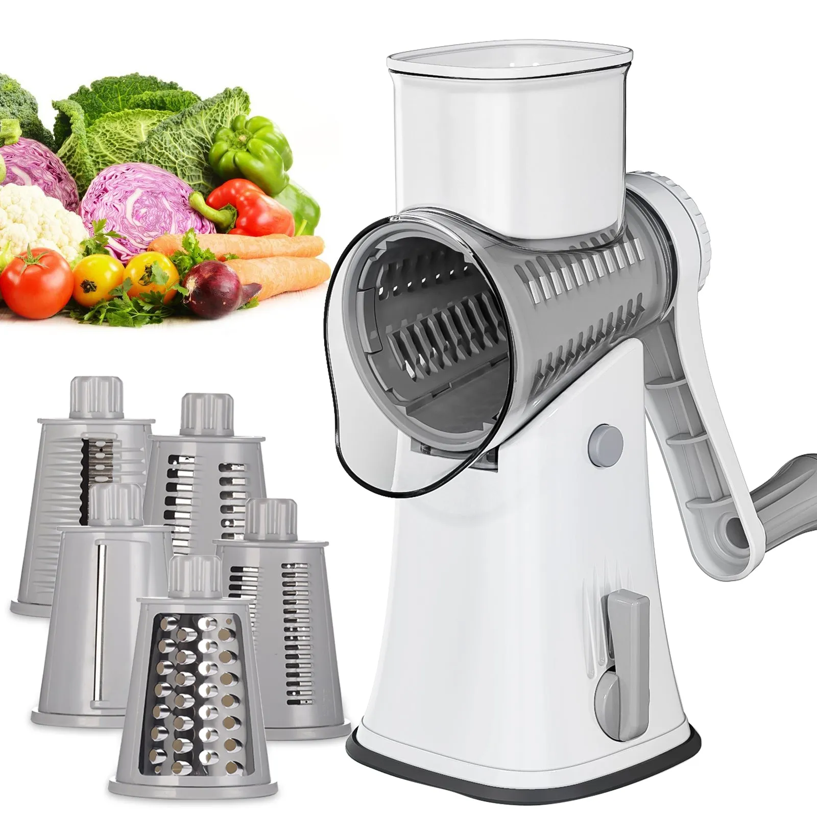 Ourokhome Rotary Cheese Grater Shredder 5 in 1