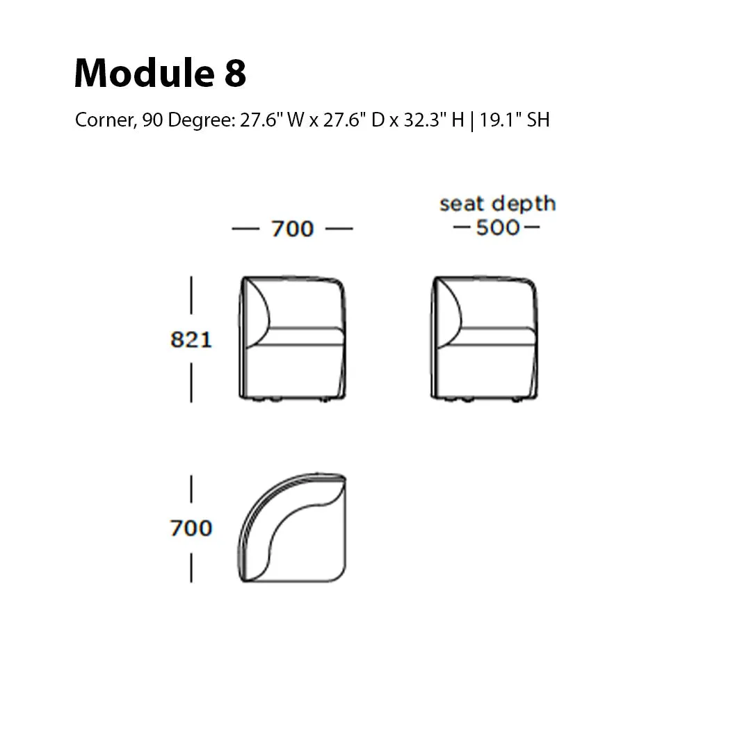 Panorama Dine Sofa (Modules 6-11)