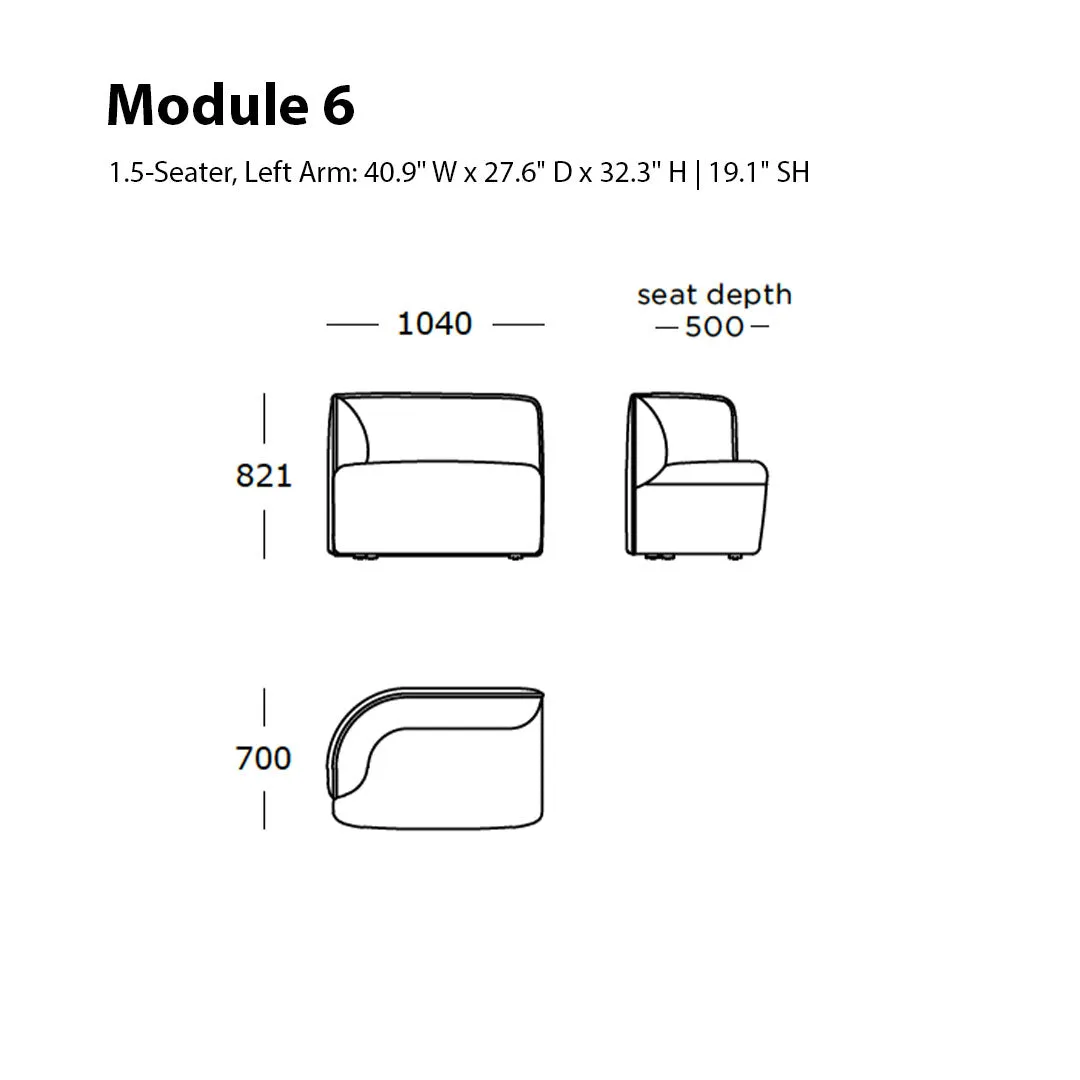 Panorama Dine Sofa (Modules 6-11)